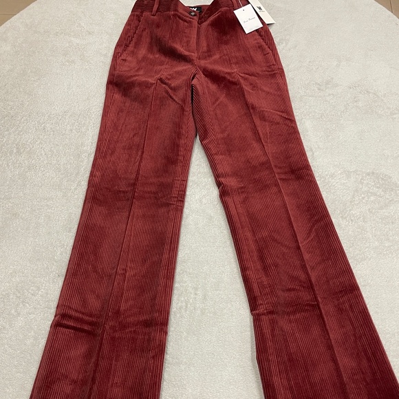 Corduroy Trousers Straight Leg Size XS Long - Picture 3 of 14